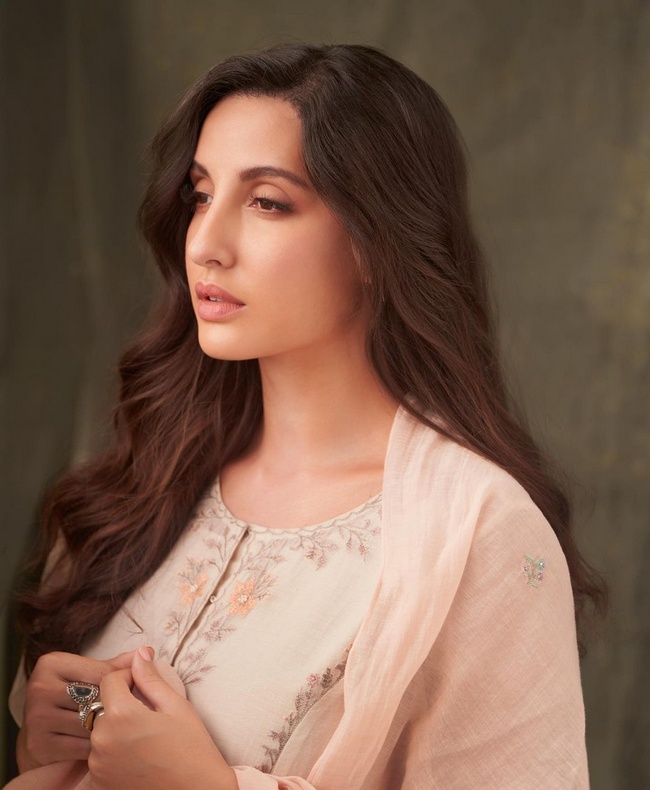 Actress Nora Fatehi Stunning Looks in White Dress Actress Nora Fatehi Stunning Looks in White Dress